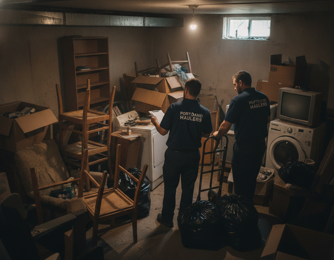 Basement Junk Removal Cost for Portland Explained – What You Should Ask